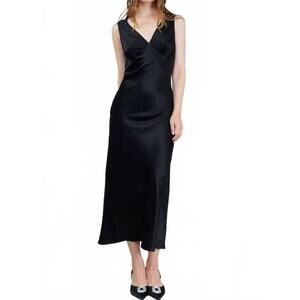 open lace back dress Saoirse Metallic Pleated Midi Dress main image 0